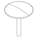KOHLER One Piece Sink Hole Cover - Brushed Chrome, K-1577780-G