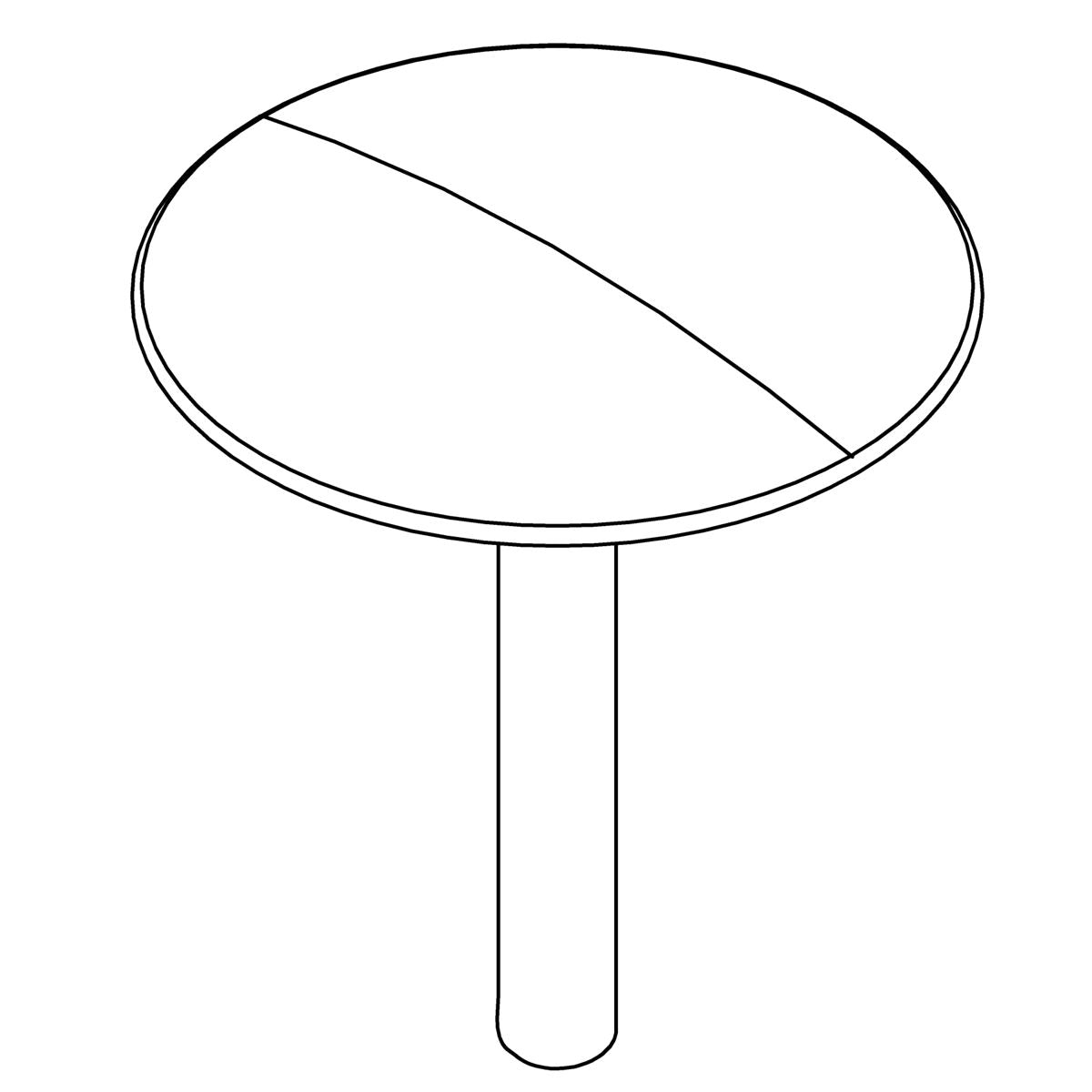 KOHLER One Piece Sink Hole Cover - Polished Chrome, K-1577780-CP