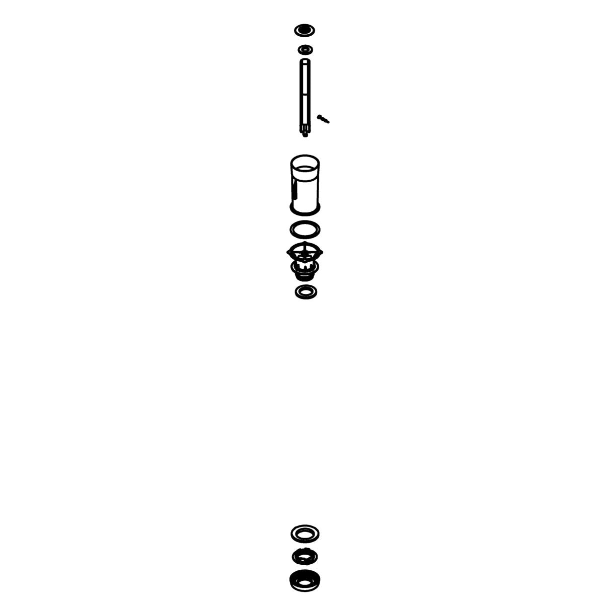 KOHLER Flush Valve Kit 1.28, K-1581478