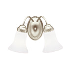 KICHLER 6122NI 13.5" 2 Light Vanity Light Brushed Nickel