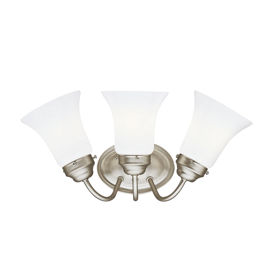KICHLER 6123NI 3 Light Vanity Light Fixture Nickel