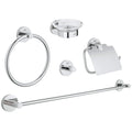 GROHE 40344001 Essentials 5-in-1 Accessory Set - Chrome