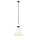 KICHLER 52662PN Marsailli 19.75" 1-Light Large Pendant With Opal Glass In Brushed Nickel