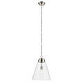 KICHLER 52662PNCLR Marsailli 19.75" 1-Light Large Pendant With Clear Glass In Brushed Nickel