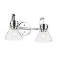 KICHLER 55154CHCLR Farum 19.25" 2-Light Vanity Light With Clear Glass In Chrome