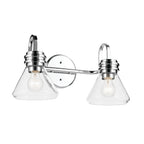 KICHLER 55154CHCLR Farum 19.25" 2-Light Vanity Light With Clear Glass In Chrome