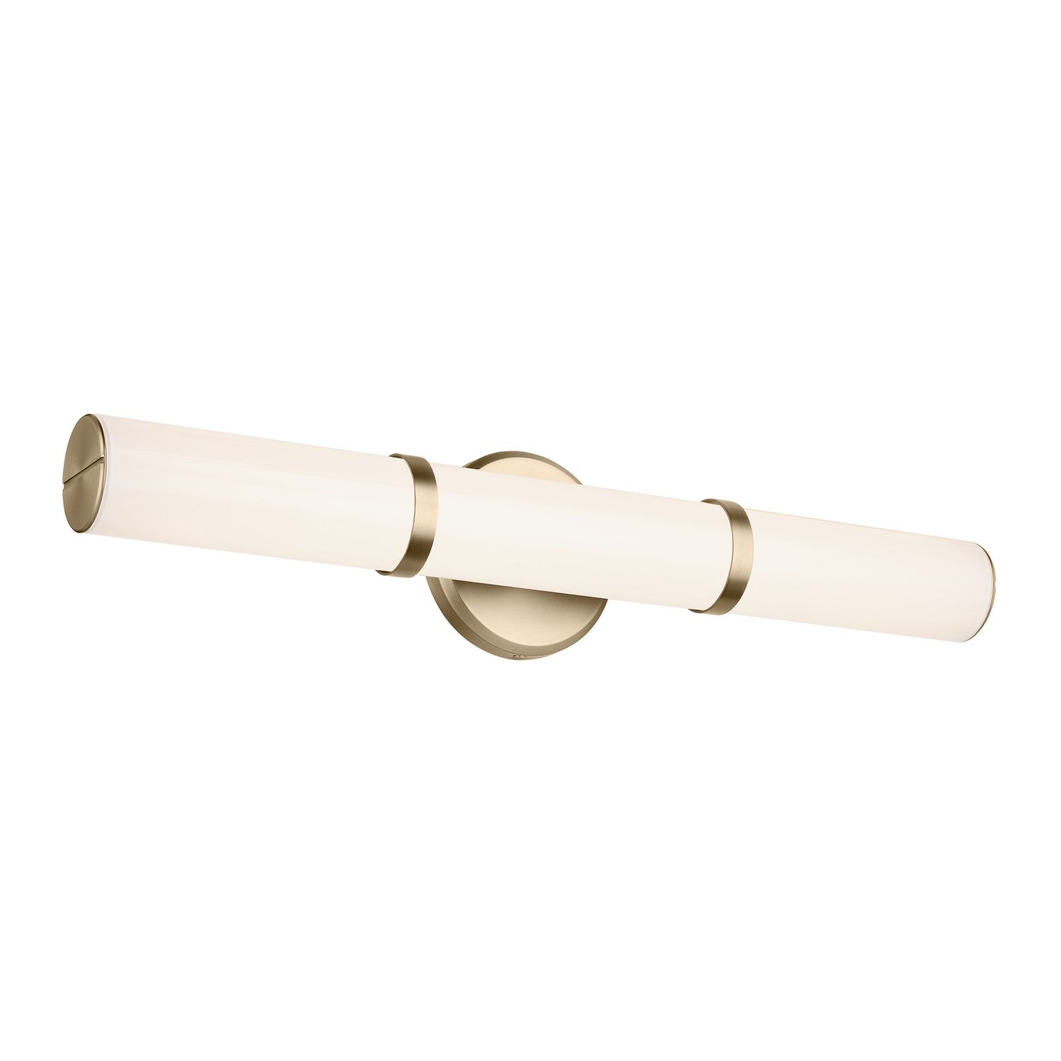 KICHLER 55188CPZLED Rosh 24.25" Bath Bar Medium Led With White Glass In Champagne Bronze