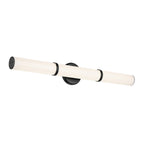 KICHLER 55189BKLED Rosh 32" Bath Bar Large Led With White Glass In Black