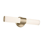 KICHLER 55191CPZLED Sashi 18" Bath Bar Small Led With White Glass In Champagne Bronze