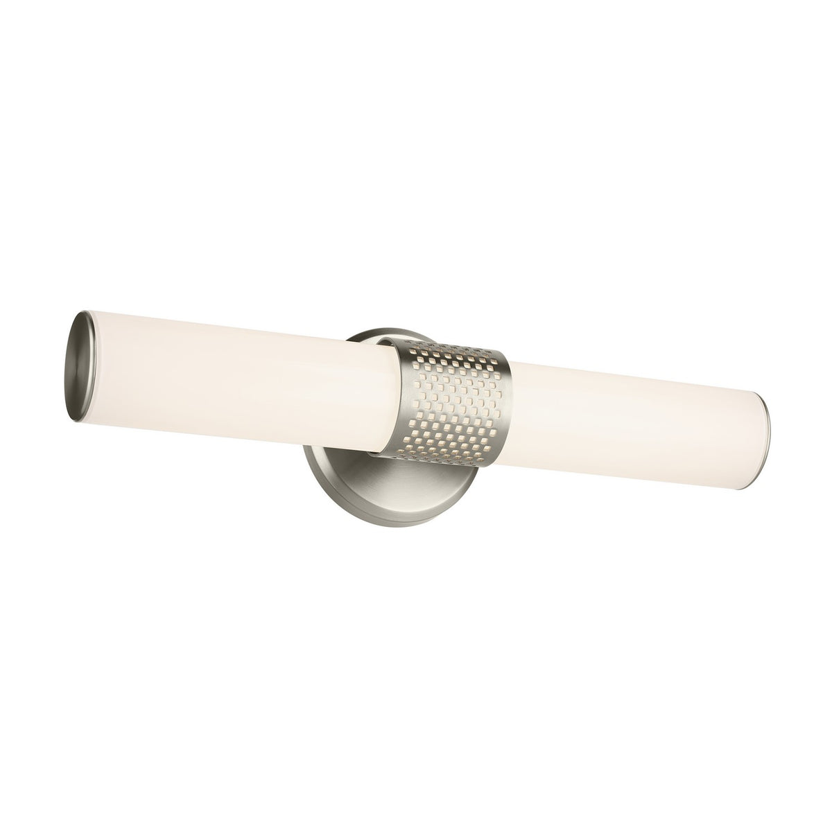 KICHLER 55191NILED Sashi 18" Bath Bar Small Led With White Glass In Brushed Nickel