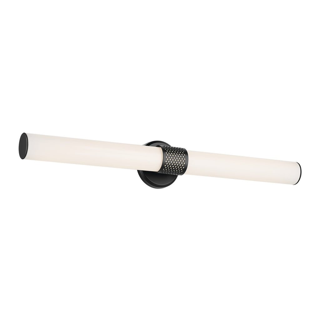 KICHLER 55193BKLED Sashi 32" Bath Bar Large Led With White Glass In Black