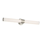 KICHLER 55193NILED Sashi 32" Bath Bar Large Led With White Glass In Brushed Nickel