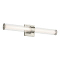 KICHLER 55196NILED Laurene 26.5" Linear Bath Bar Medium Led With Clear Fluted Glass In Brushed Nickel