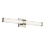KICHLER 55196NILED Laurene 26.5" Linear Bath Bar Medium Led With Clear Fluted Glass In Brushed Nickel