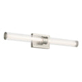 KICHLER 55197NILED Laurene 31" Linear Bath Bar Large Led With Clear Fluted Glass In Brushed Nickel