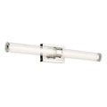 KICHLER 55197PNLED Laurene 31" Linear Bath Bar Large Led With Clear Fluted Glass In Chrome