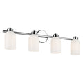 KICHLER 55203CH Shae 31" 4-Light Vanity Light With White Opal Glass In Chrome