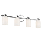 KICHLER 55203CH Shae 31" 4-Light Vanity Light With White Opal Glass In Chrome