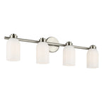 KICHLER 55203NI Shae 31" 4-Light Vanity Light With White Opal Glass In Brushed Nickel