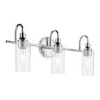 KICHLER 55211CH Kavi 23" 3-Light Vanity Light With Clear Glass In Chrome