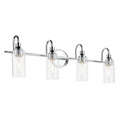 KICHLER 55212CH Kavi 31.5" 4-Light Vanity Light With Clear Glass In Chrome