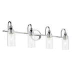 KICHLER 55212CH Kavi 31.5" 4-Light Vanity Light With Clear Glass In Chrome