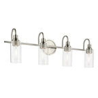 KICHLER 55212NI Kavi 31.5" 4-Light Vanity Light With Clear Glass In Brushed Nickel