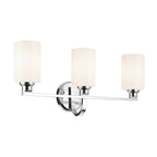 KICHLER 55226CH Gioe 24.25" 3-Light Vanity Light With Opal Glass In Chrome