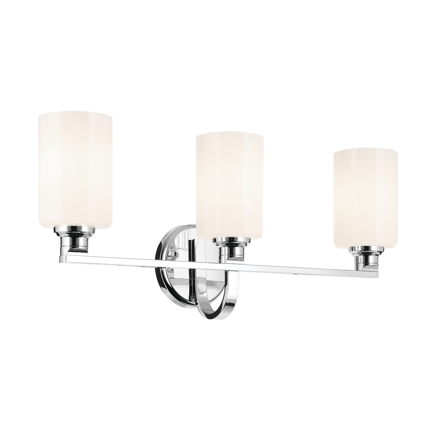 KICHLER 55226CH Gioe 24.25" 3-Light Vanity Light With Opal Glass In Chrome