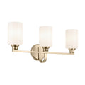 KICHLER 55226CPZ Gioe 24.25" 3-Light Vanity Light With Opal Glass In Champagne Bronze