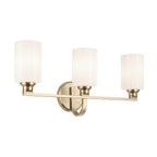 KICHLER 55226CPZ Gioe 24.25" 3-Light Vanity Light With Opal Glass In Champagne Bronze