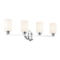 KICHLER 55227CH Gioe 32.25" 4-Light Vanity Light With Opal Glass In Chrome