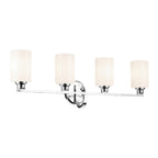 KICHLER 55227CH Gioe 32.25" 4-Light Vanity Light With Opal Glass In Chrome