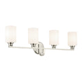 KICHLER 55227NI Gioe 32.25" 4-Light Vanity Light With Opal Glass In Brushed Nickel