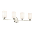 KICHLER 55227NI Gioe 32.25" 4-Light Vanity Light With Opal Glass In Brushed Nickel