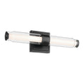 KICHLER 55237BKLED Laurene 18.5" Linear Bath Bar Small Led With Clear Glass In Black