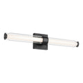 KICHLER 55238BKLED Laurene 26.5" Linear Bath Bar Medium Led With Clear Glass In Black