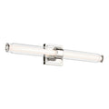 KICHLER 55238PNLED Laurene 26.5" Linear Bath Bar Medium Led With Clear Glass In Chrome