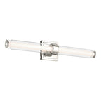 KICHLER 55238PNLED Laurene 26.5" Linear Bath Bar Medium Led With Clear Glass In Chrome