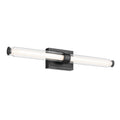 KICHLER 55239BKLED Laurene 31" Linear Bath Bar Large Led With Clear Glass In Black