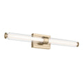 KICHLER 55239CPZLED Laurene 31" Linear Bath Bar Large Led With Clear Glass In Champagne Bronze