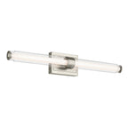 KICHLER 55239NILED Laurene 31" Linear Bath Bar Large Led With Clear Glass In Brushed Nickel