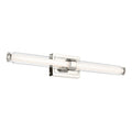 KICHLER 55239PNLED Laurene 31" Linear Bath Bar Large Led With Clear Glass In Chrome