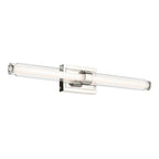 KICHLER 55239PNLED Laurene 31" Linear Bath Bar Large Led With Clear Glass In Chrome