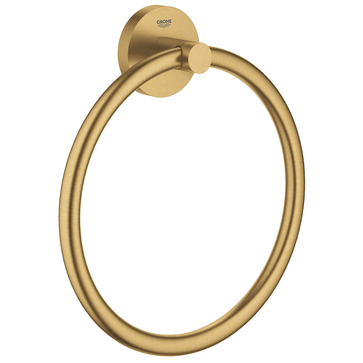 GROHE 40365GN1 Essentials 8" Towel Ring - Brushed Cool Sunrise
