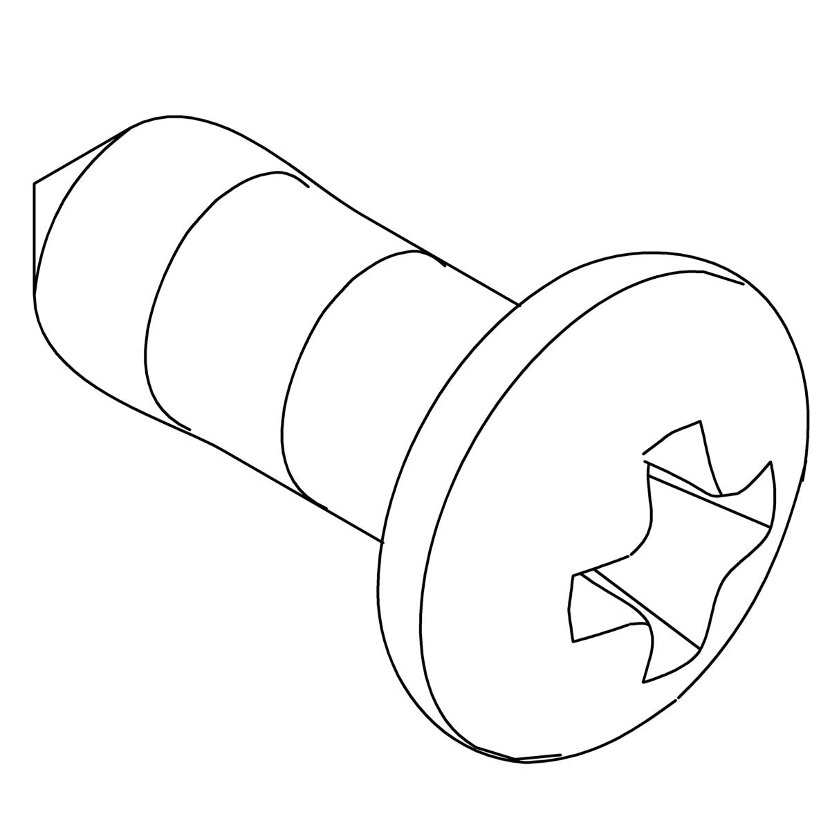 KOHLER PAN HEAD SCREW KIT, 4-4BX0 , K-1586781