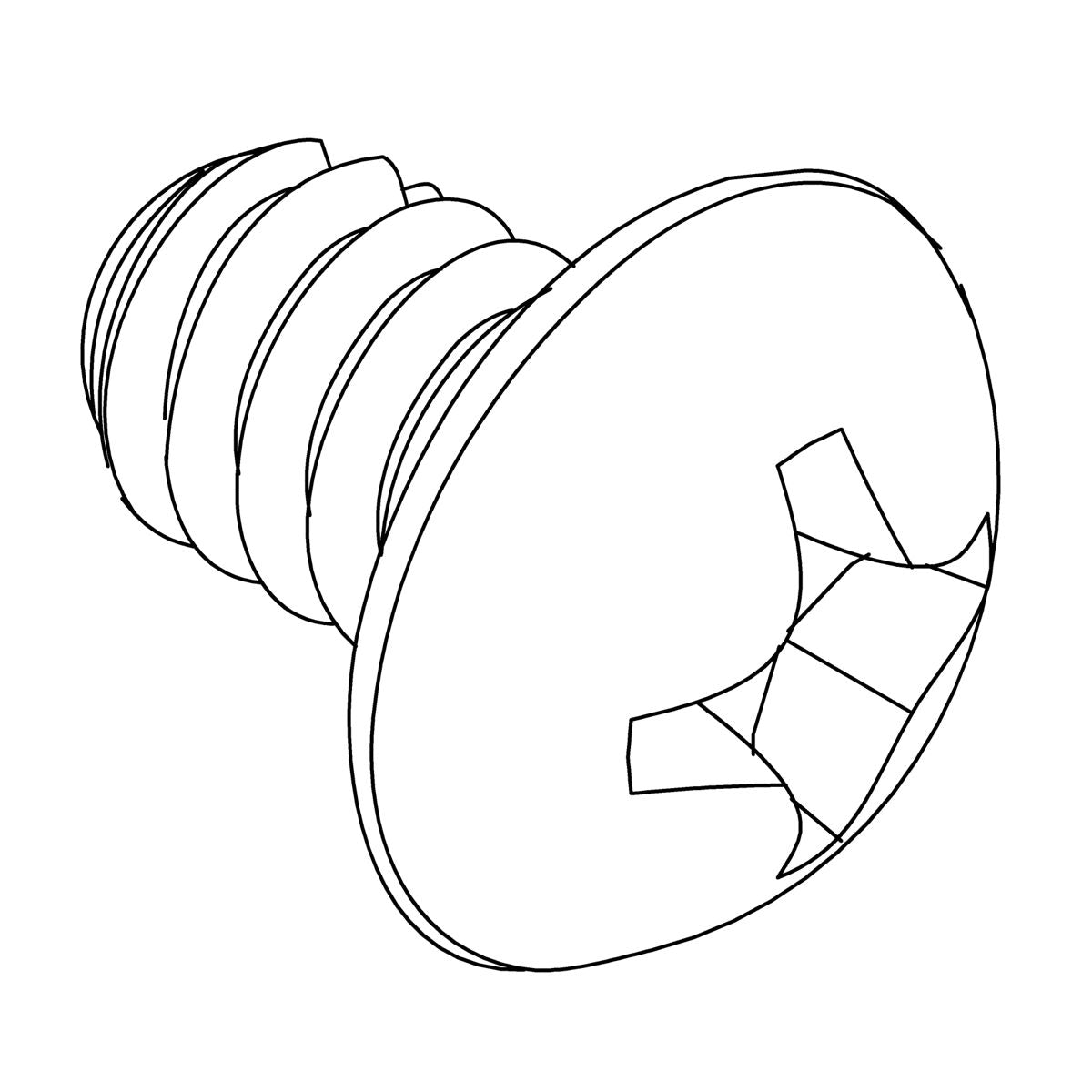 KOHLER Self Tap Screw Lit, 6-32, K-1586782
