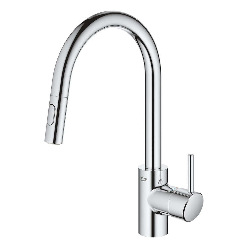 GROHE 3134910E Concetto Single-Handle Pull Down Kitchen Faucet Dual Spray 1.5 GPM - Chrome