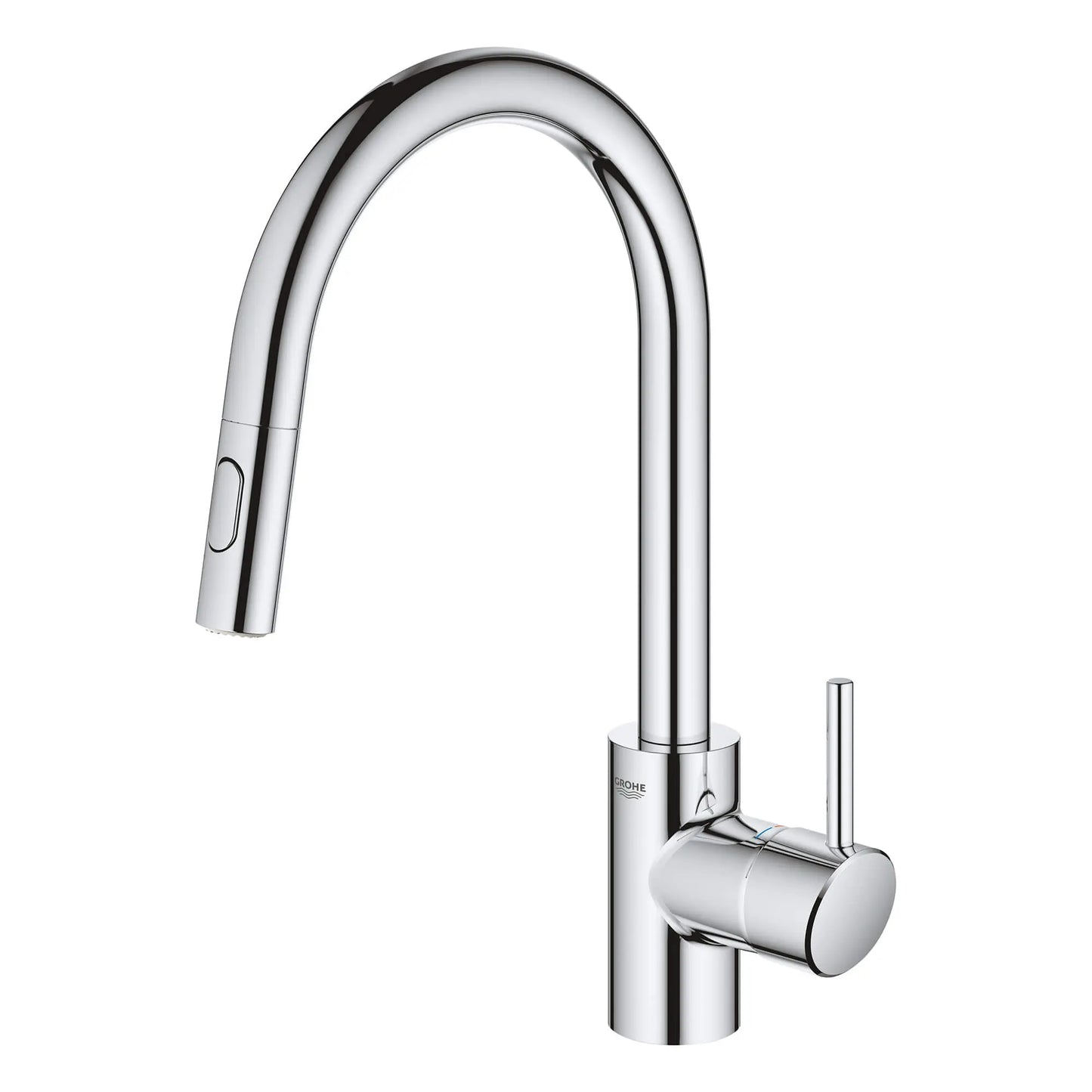 GROHE 3134910E Concetto Single-Handle Pull Down Kitchen Faucet Dual Spray 1.5 GPM - Chrome
