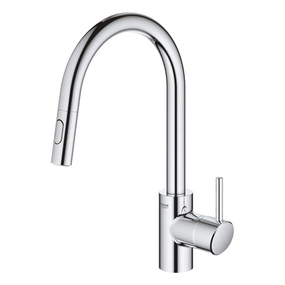 GROHE 3134910E Concetto Single-Handle Pull Down Kitchen Faucet Dual Spray 1.5 GPM - Chrome